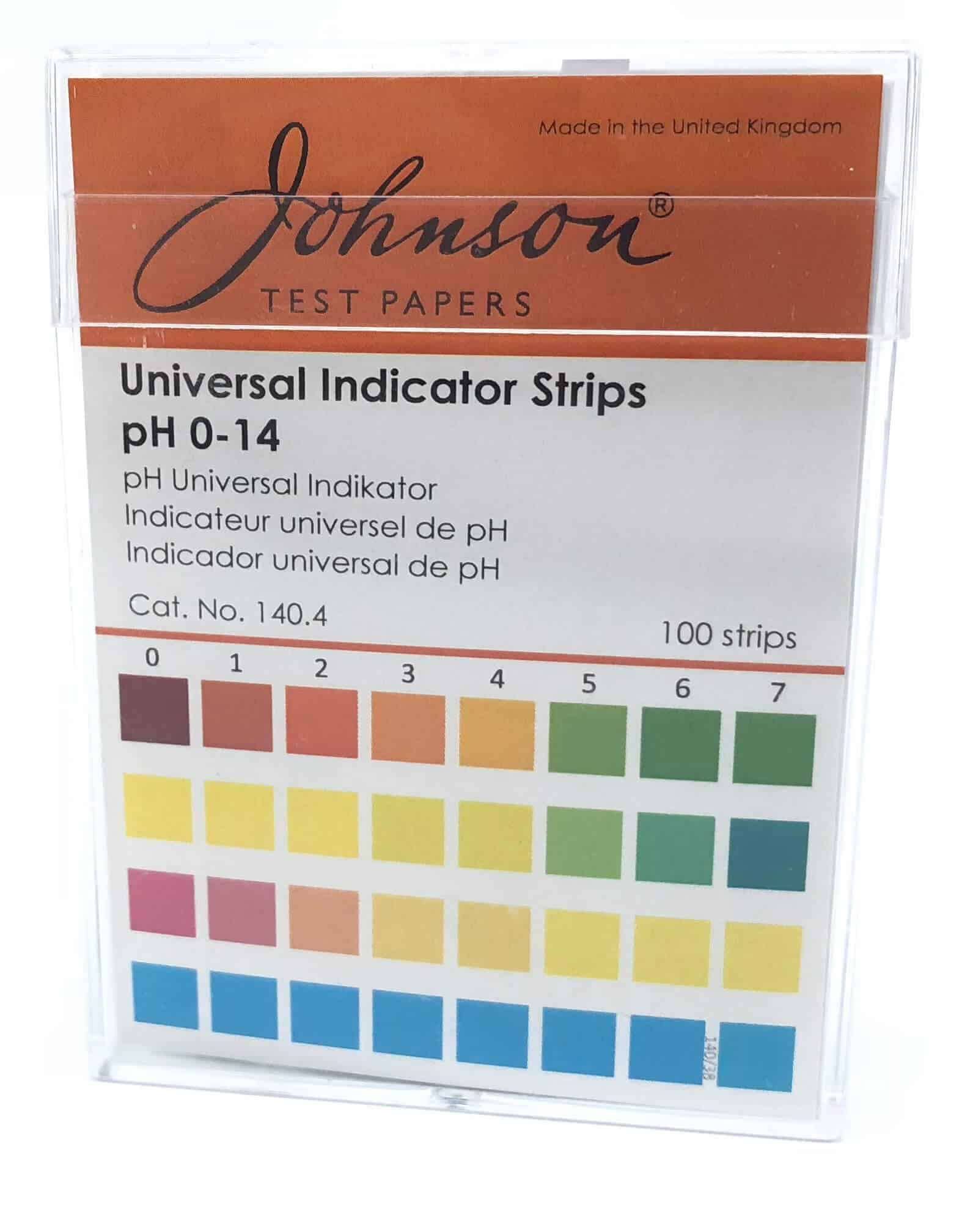 Universal Indicator Paper Chart